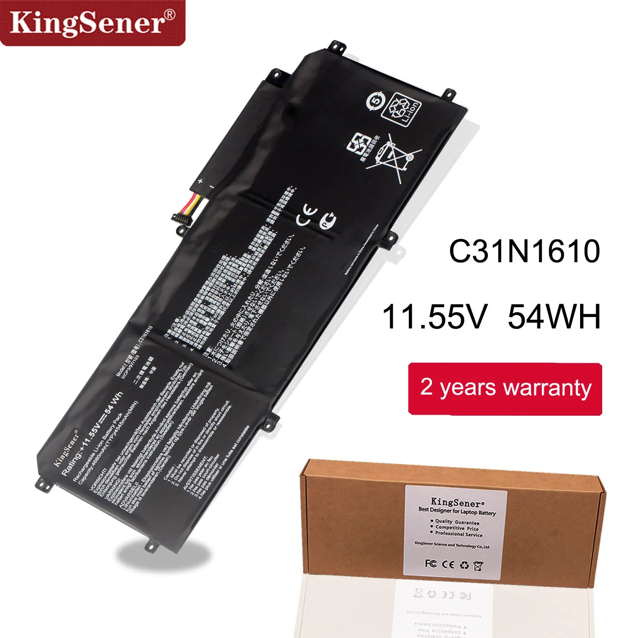 Аккумулятор kingsener c31n1610