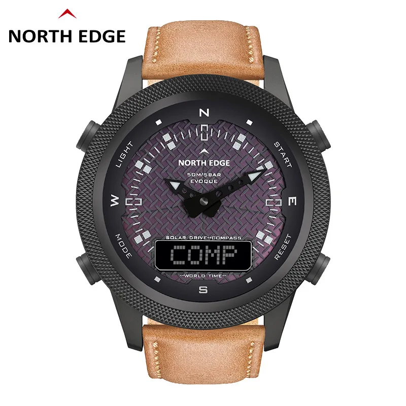 Часы north edge мужские с солнечной батареей