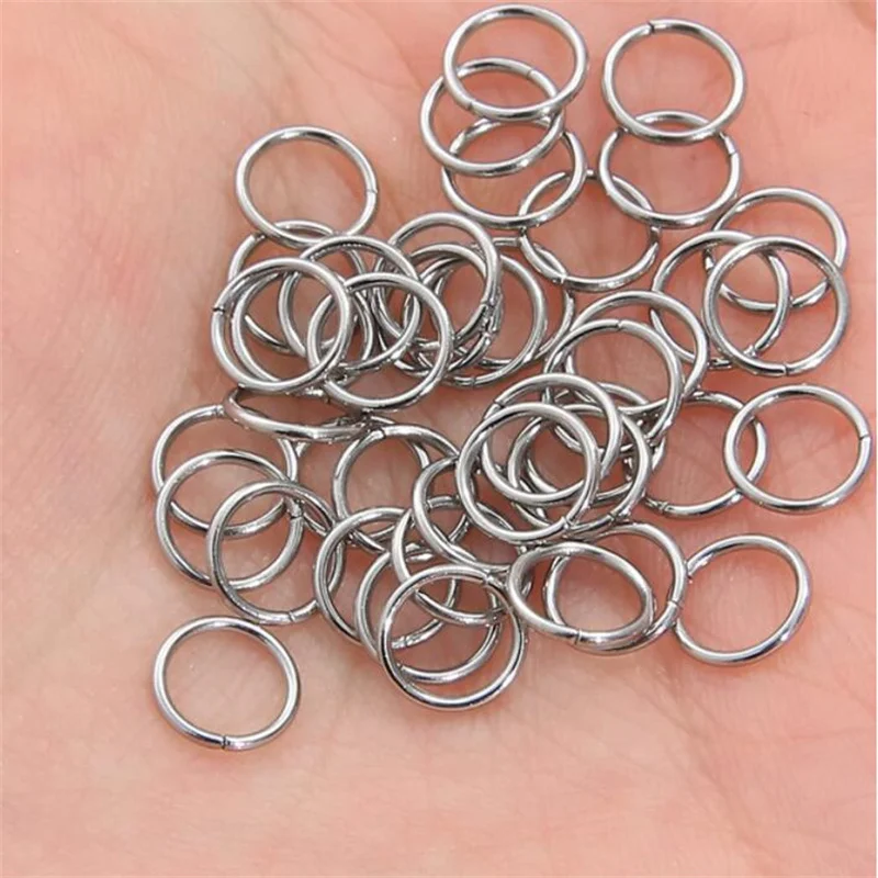 3-15 мм открытые одиночные соединительные кольца из нержавеющей стали - Фотография_4