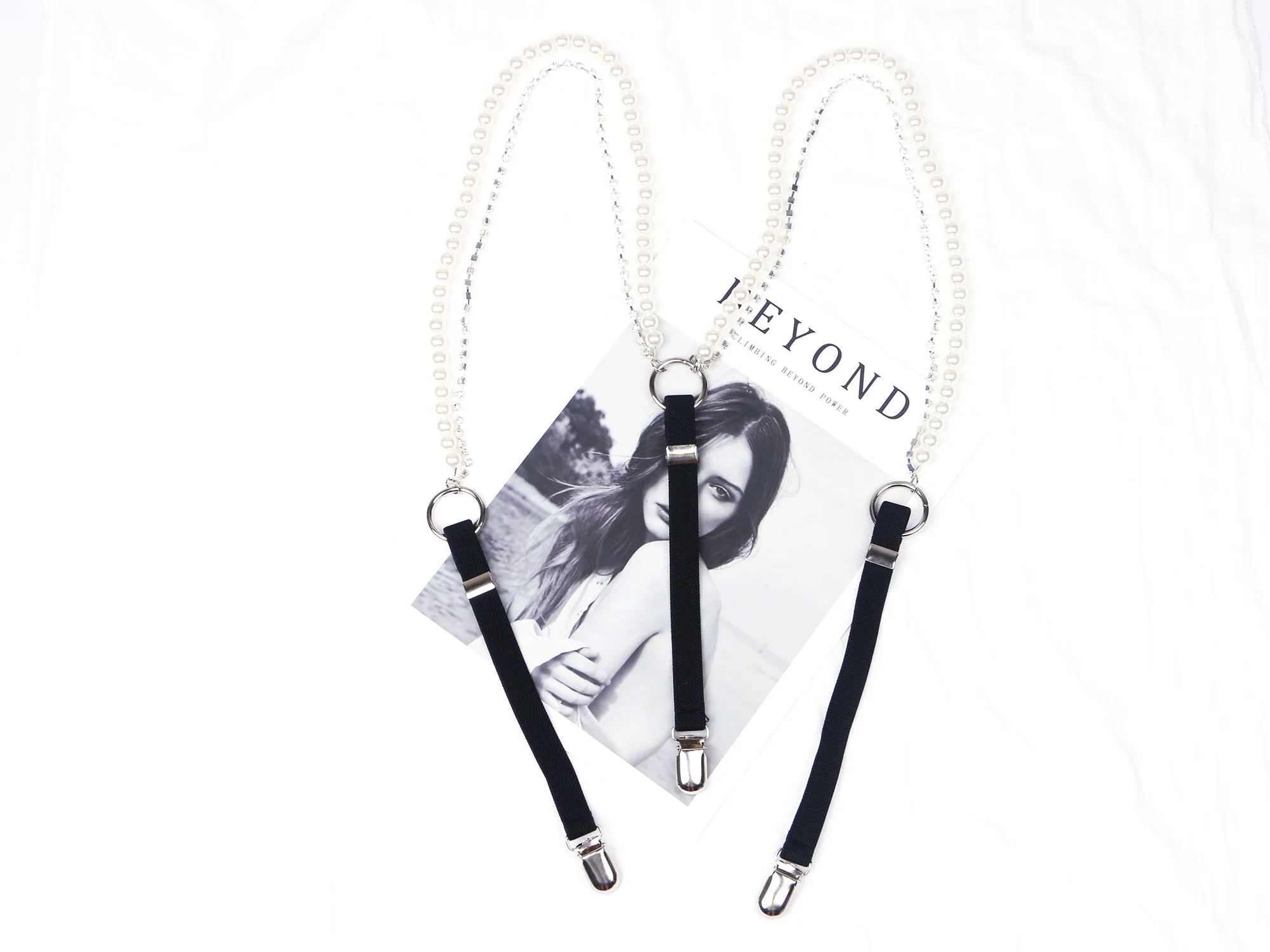 Подтяжки со стразами и серебряными - Фотография_4