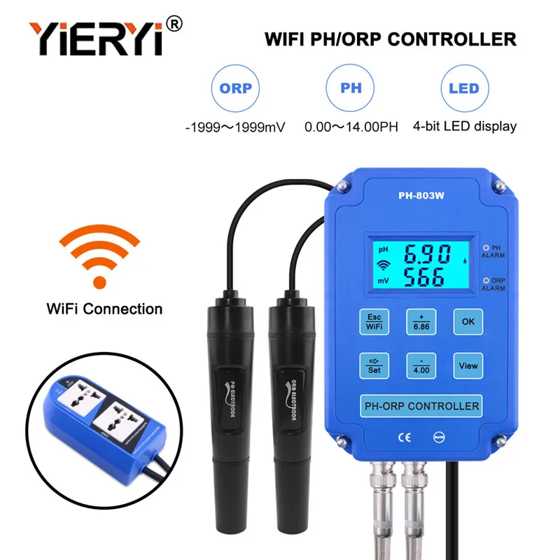 Yieryi цифровой ph wi-fi orp redox