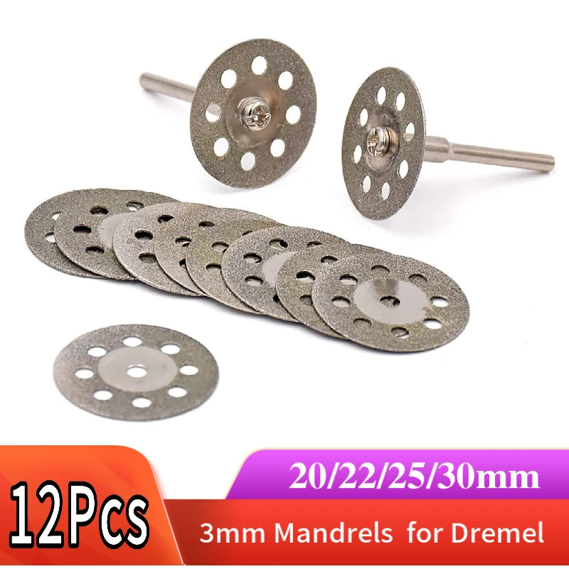 20-30 мм, с оправкой 3 мм для вращающихся инструментов dremel