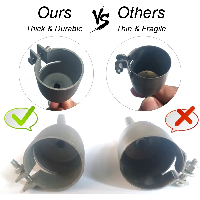 Круглая треугольная насадка для сварки пластикового теплового пистолета - Фотография_3