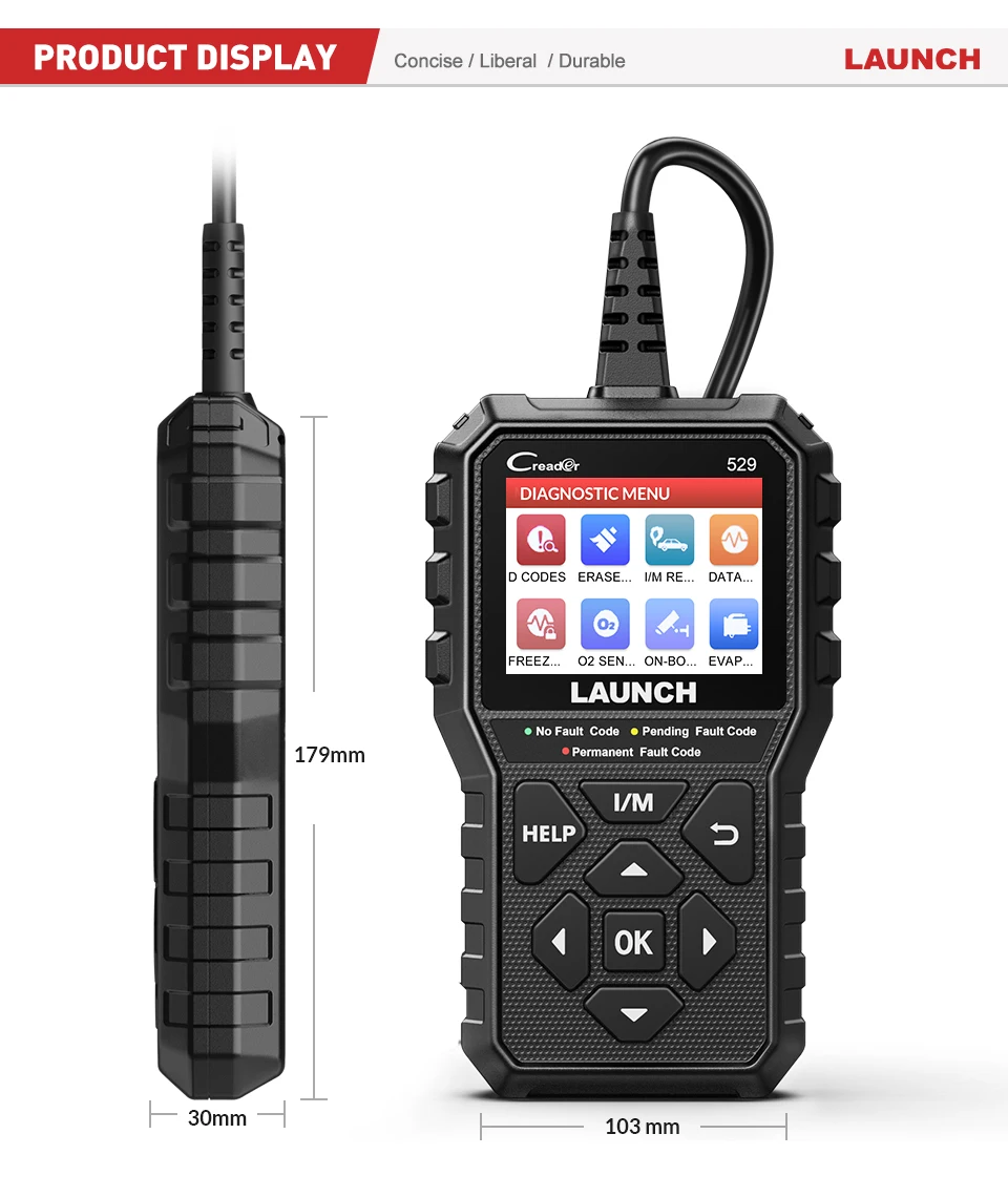 Сканер obd2 gl launch cr529 - Фотография_5