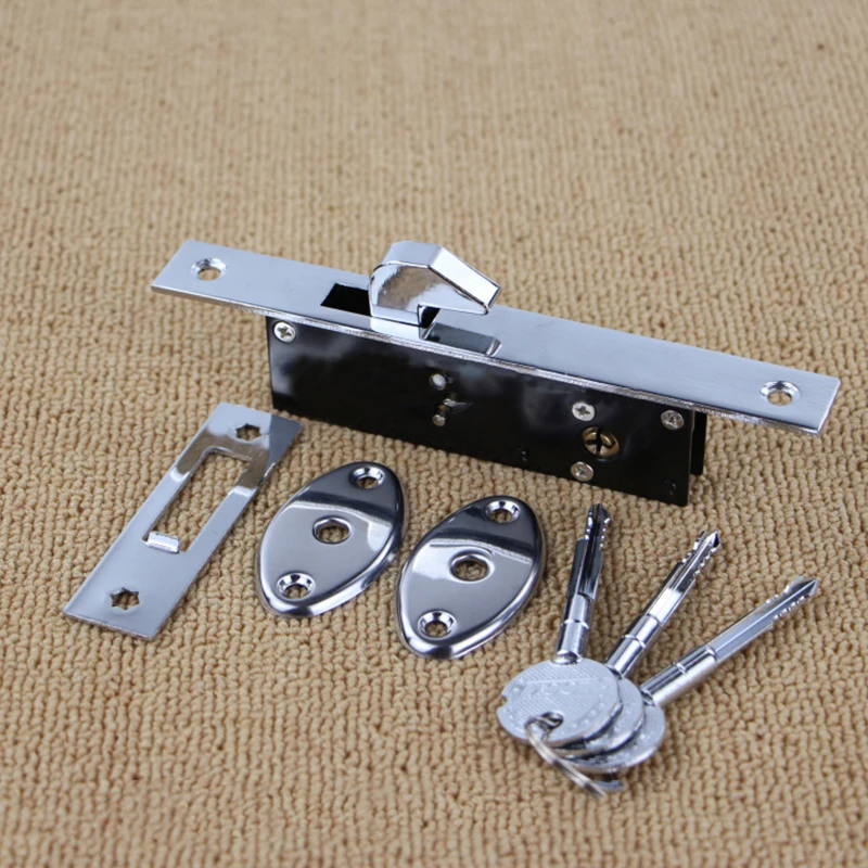 Замок с крючком для раздвижной двери из алюминиевого сплава - Фотография_5