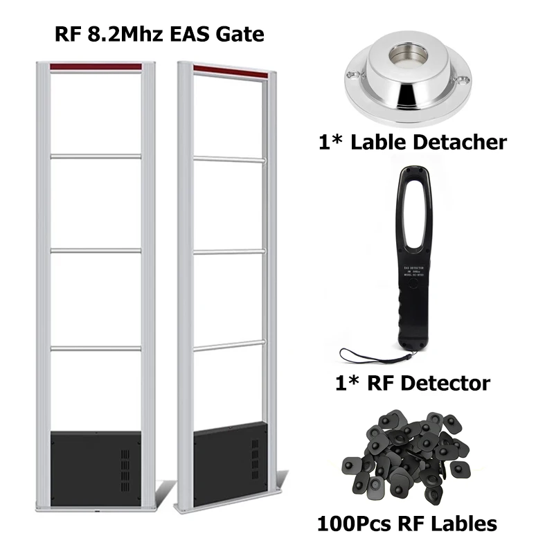 Комплект системы безопасности eas rf8.2mhz с жесткими этикетками