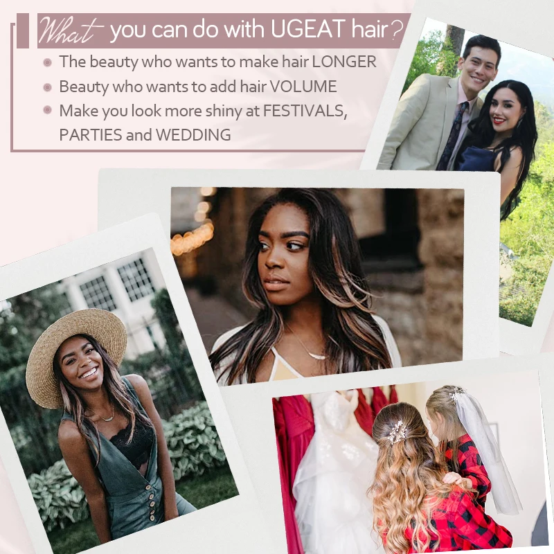[16 цветов] ugeat clip in hair - Фотография_6