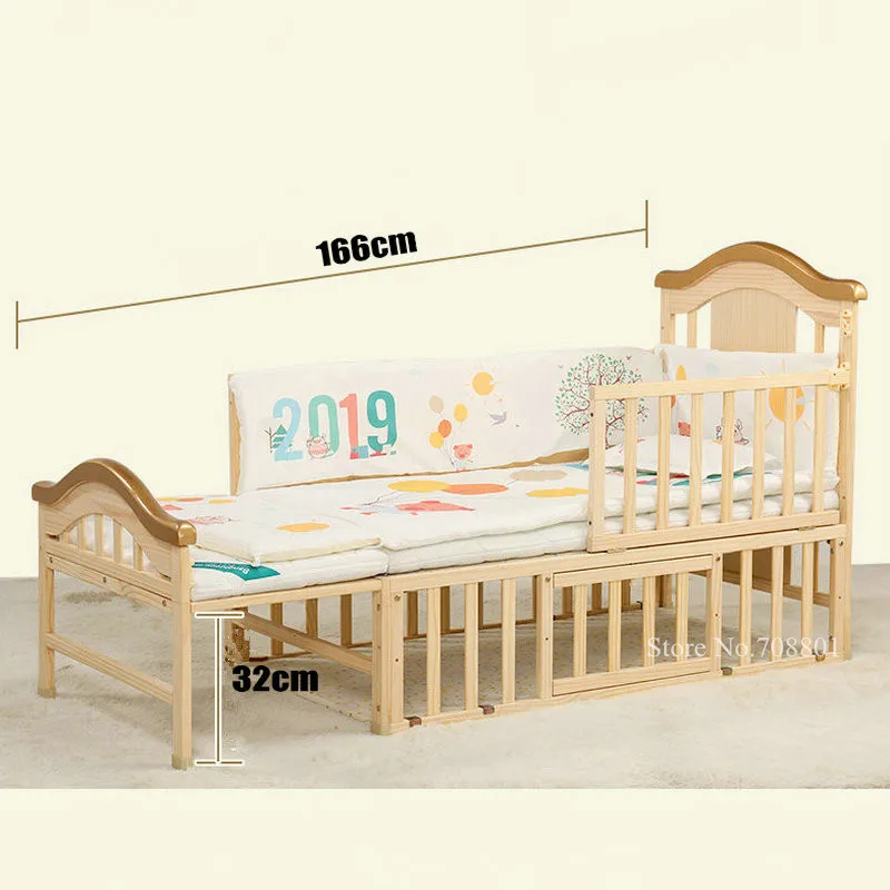 Детская кроватка большого размера с москитной сеткой в подарок - Фотография_4