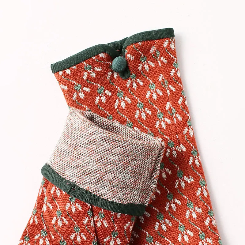 Женские осенне-зимние теплые тонкие перчатки с сенсорным экраном - Фотография_5