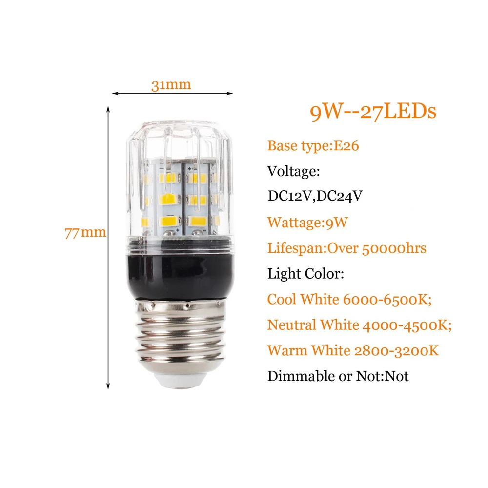 27leds e27 e26 e12 e14 светодиодные - Фотография_4