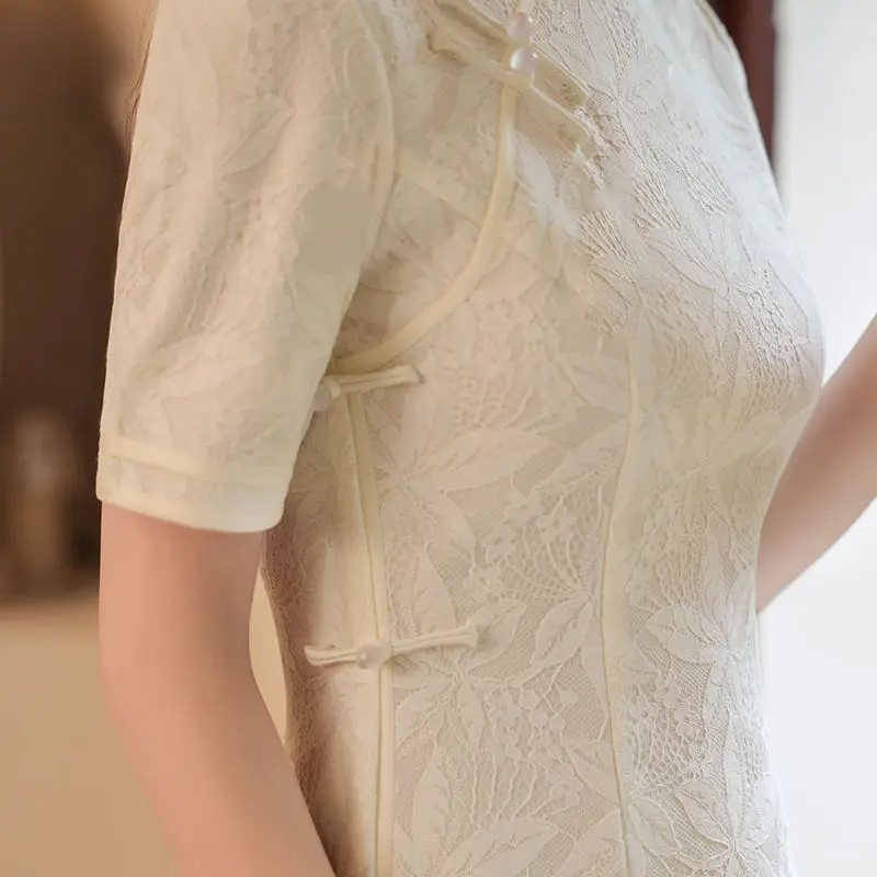 Платье-ципао средней длины - Фотография_5