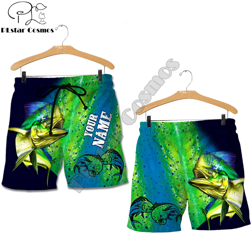 Мужские повседневные шорты mahi mahi fishing с 3d принтом на заказ