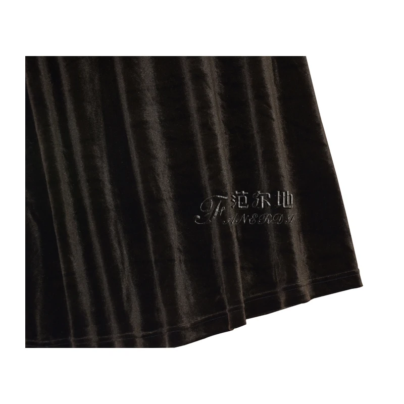 Tiyihailey-женская велюровая плиссированная бархатная юбка - Фотография_5