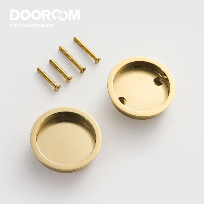 Dooroom латунные раздвижные дверные ручки - Фотография_3