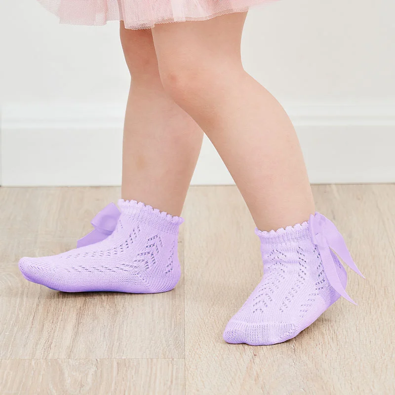 Сетчатые носки для новорожденных девочек - Фотография_5