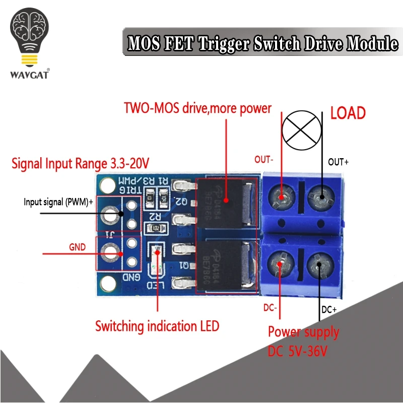 15a 400 вт mos fet триггерный переключатель