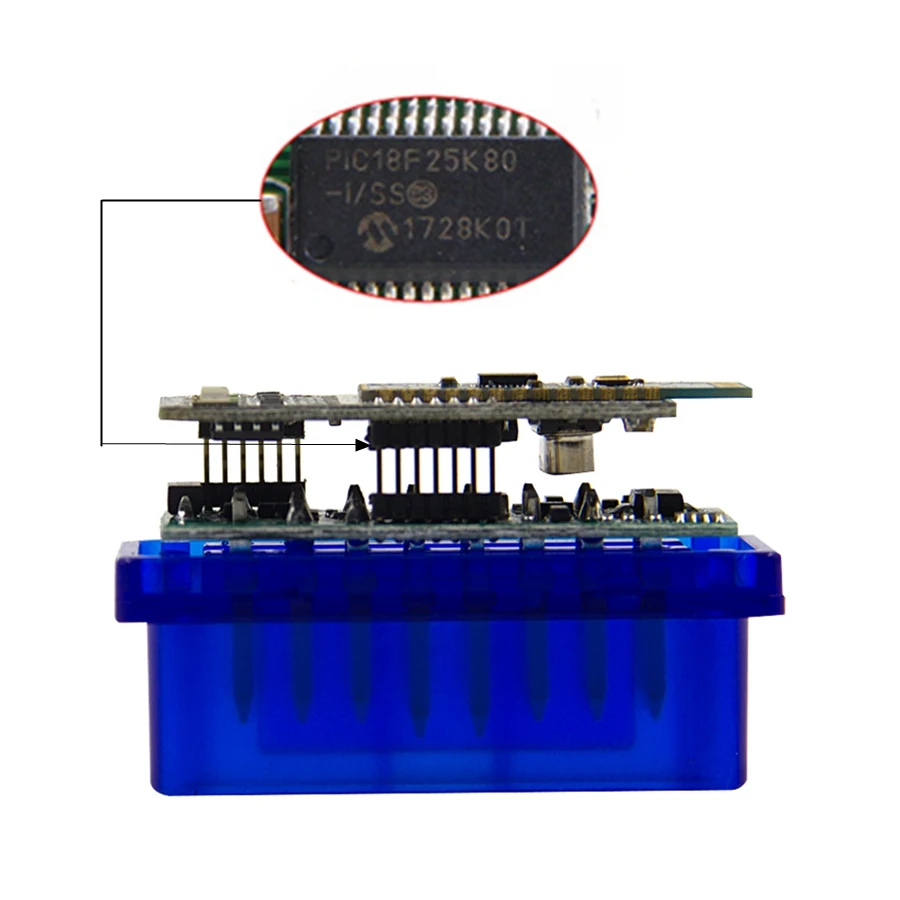 Elm327 v1.5 pic18f25k80 чип 2-слойная прошивка печатной платы v1 - Фотография_2