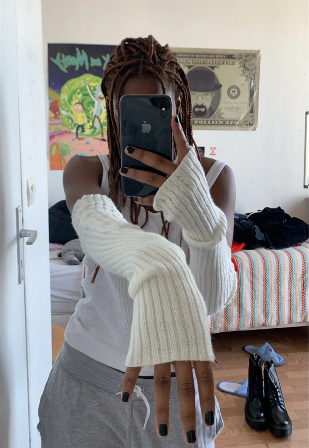 Зимние женские теплые перчатки - Фотография_4