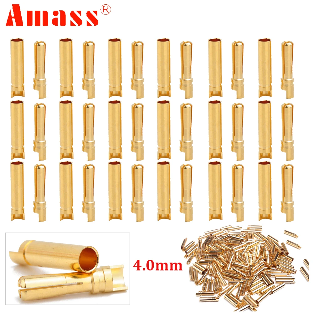 Amass 4,0 мм 4 мм позолоченный