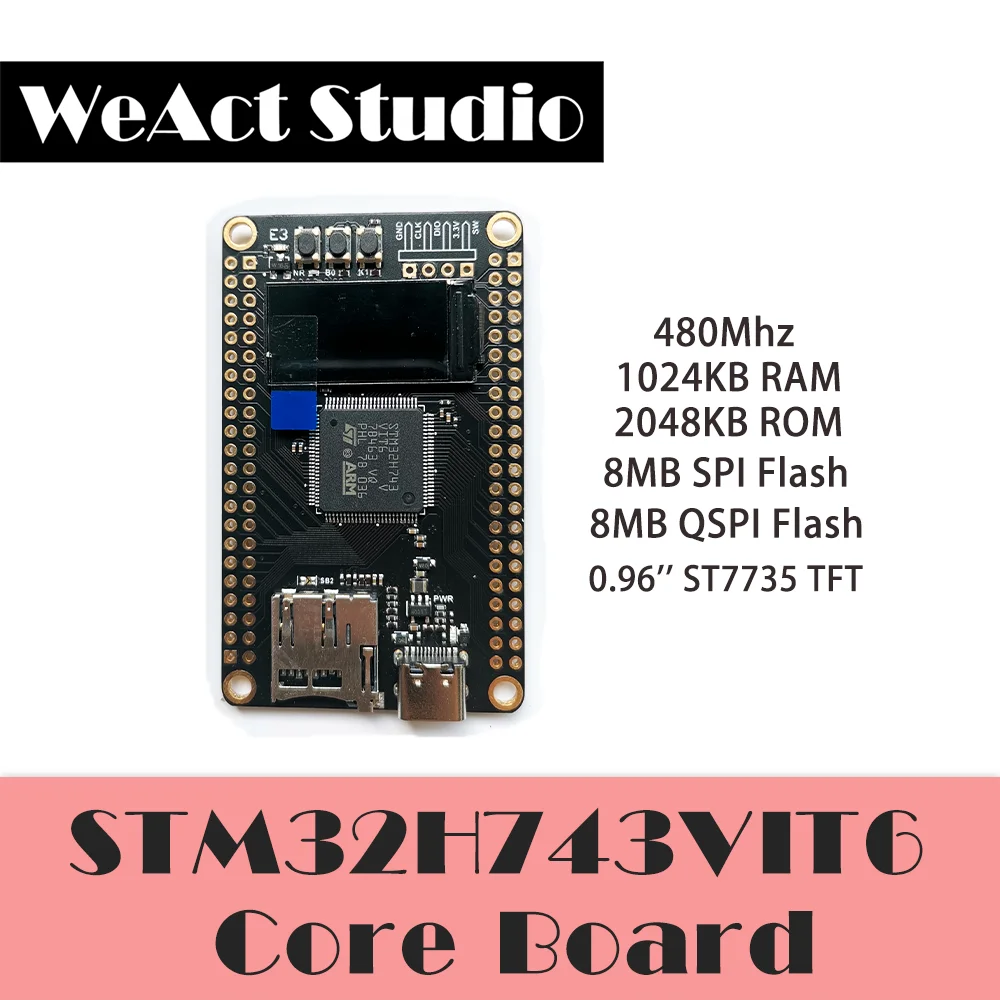 Weact stm32h743 stm32h743vit6 