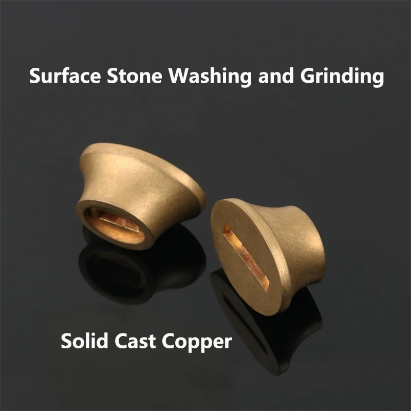 Твердая латунная ручка для ножа - Фотография_2