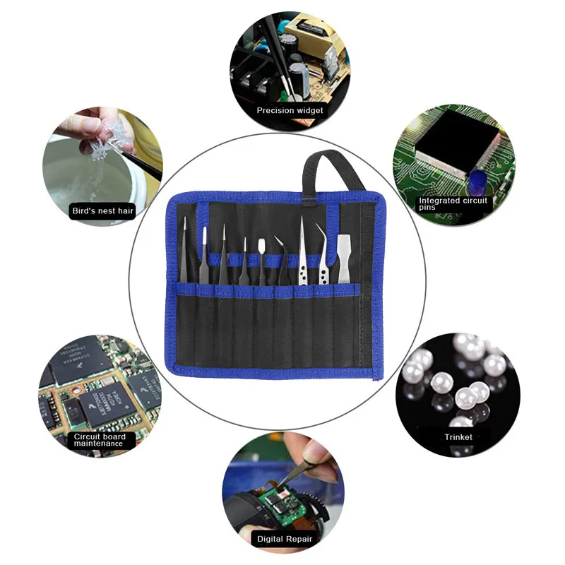 Набор пинцетов из нержавеющей стали - Фотография_6