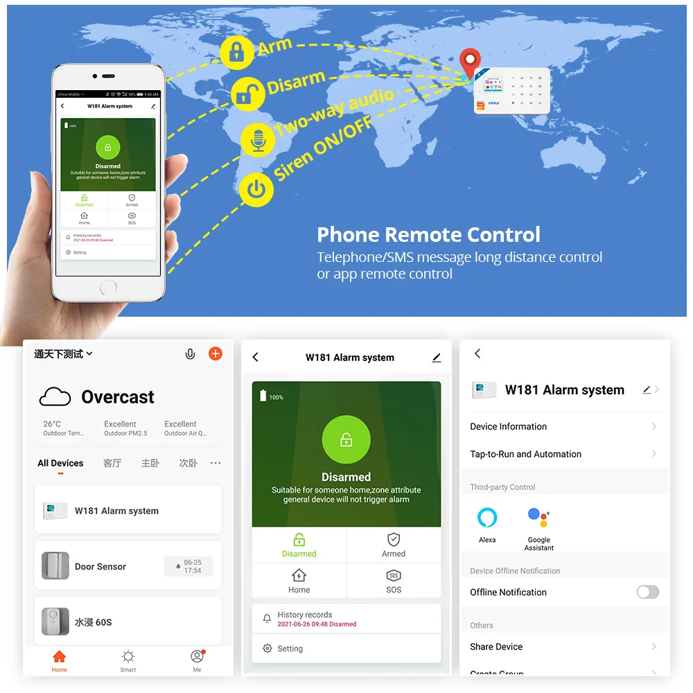 Kerui w184 4g wifi gsm блок системы - Фотография_4
