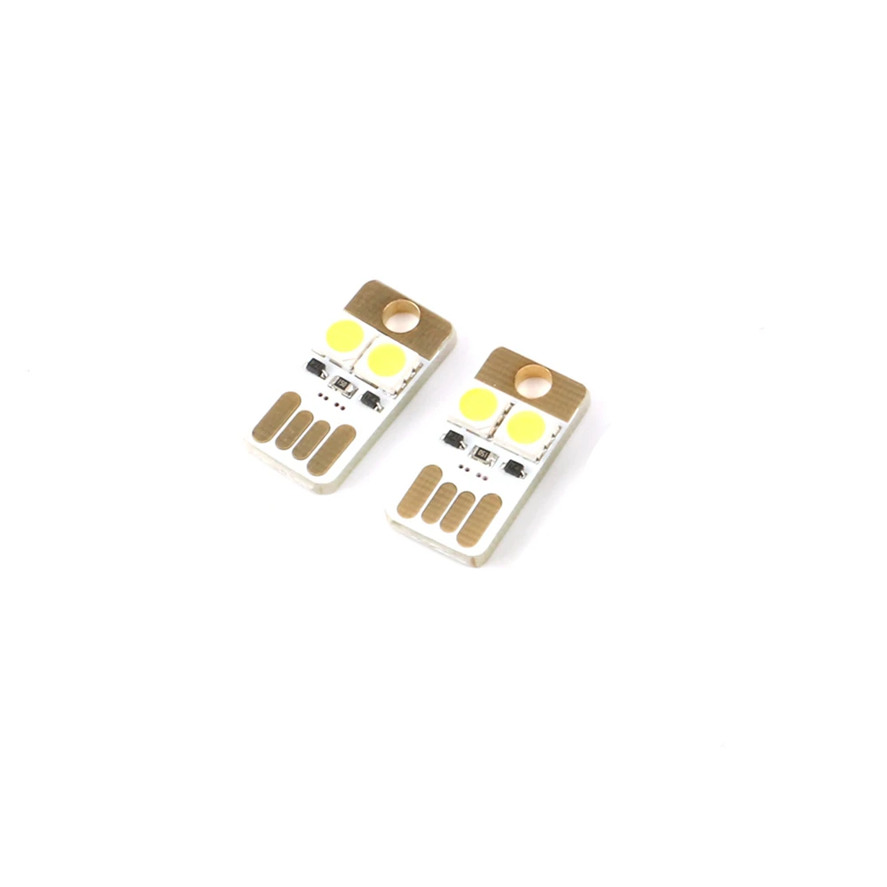 Ультратонкая мини-usb светодиодная лампа 2*5050 smd led 5600k белая 0