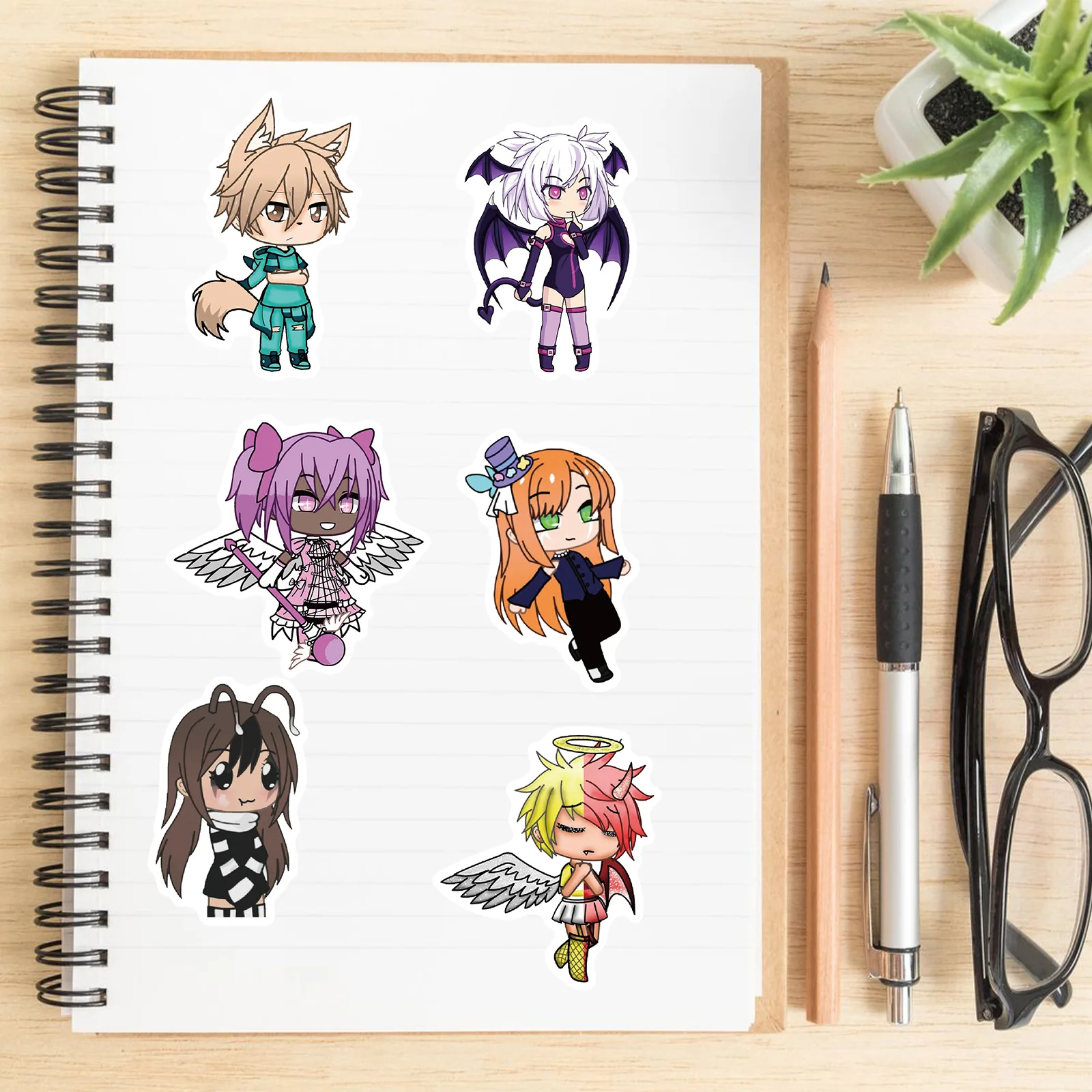 Наклейка с героями мультфильмов gacha life games - Фотография_4