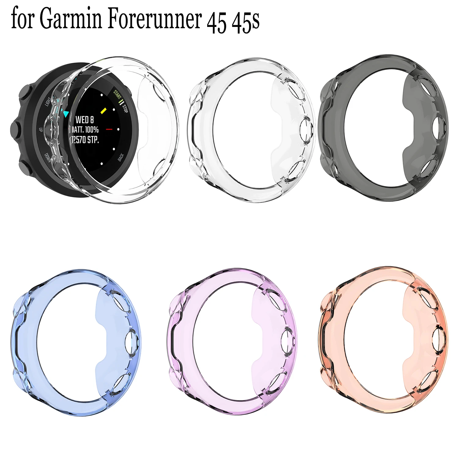 Силиконовый чехол для умных часов garmin forerunner 45 45s