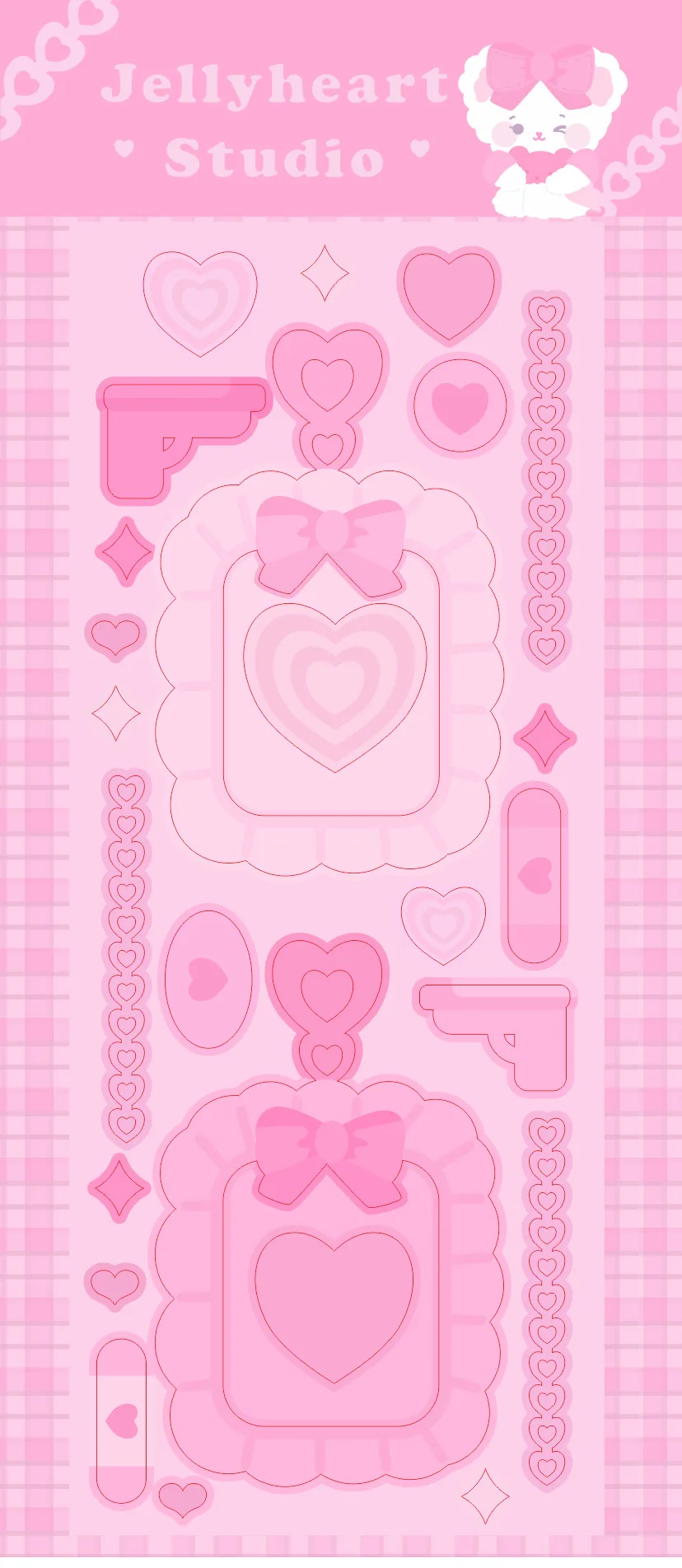 Корейские ins kawaii розовые наклейки - Фотография_6