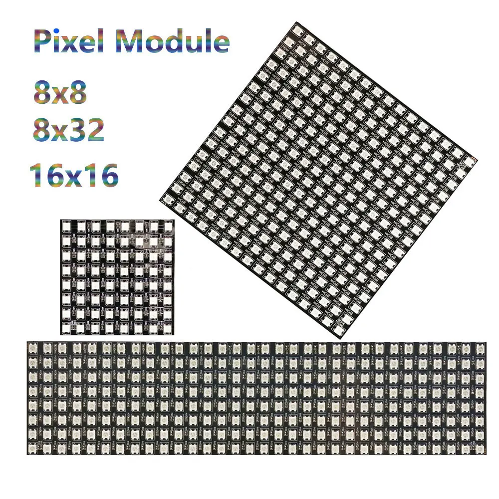 Dc5v ws2812b 8*8 16*16 8*32 гибкая