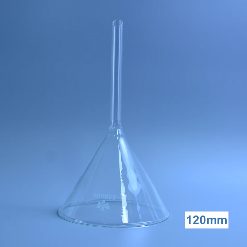 Прозрачная треугольная воронка из стекла - Фотография_5