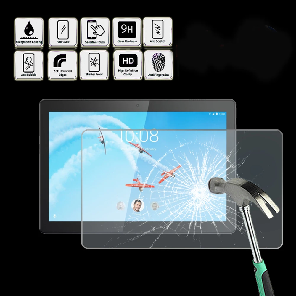 Для lenovo tab m10 - защитная пленка из закаленного стекла для планшета