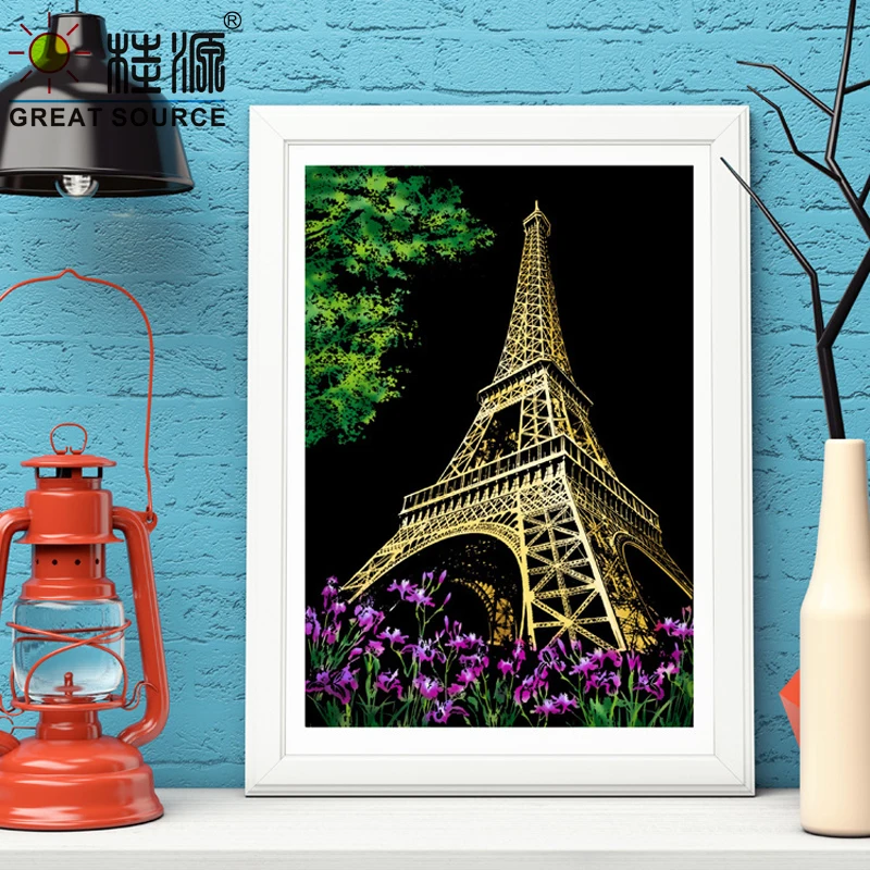 Makeasy scratch art crafts подарки для девочек - Фотография_6
