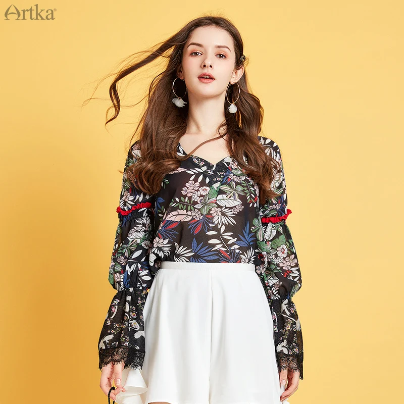 Женская шифоновая блузка artka
