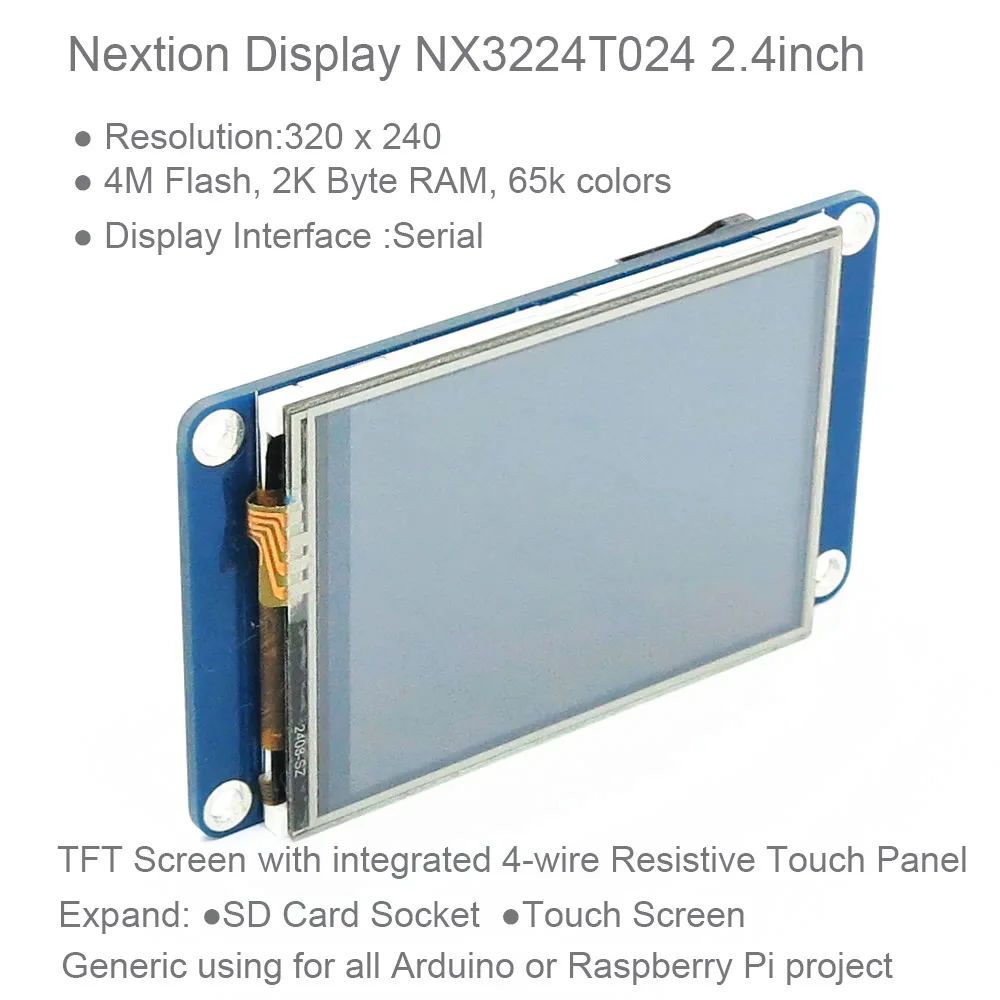 Nextion 2,4 ''uart hmi умный модуль жк-дисплея nx3224t024 2 - Фотография_3