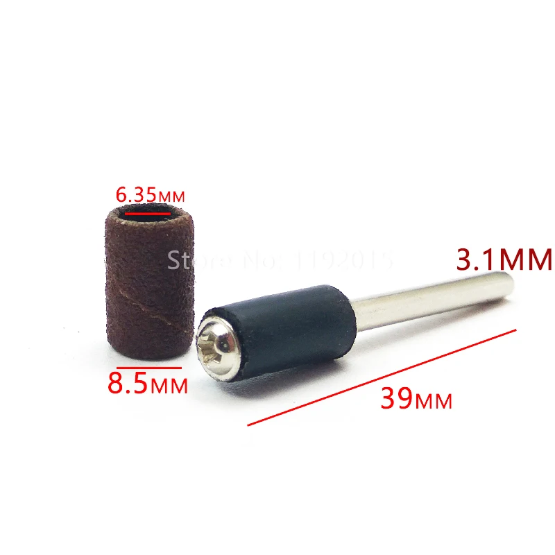 1/4 "6,35 мм барабанный шлифовальный набор + 2 шт - Фотография_2