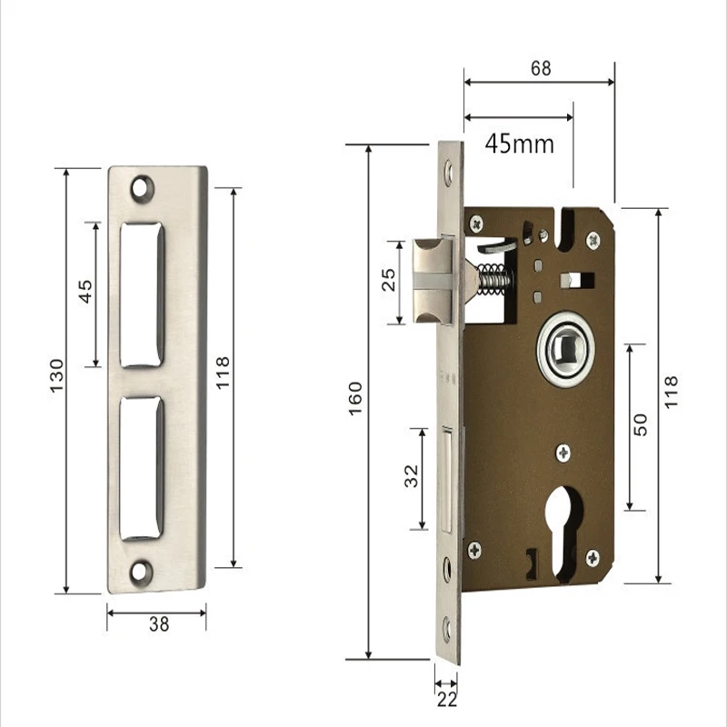 Корпус цилиндра дверного замка с высоким уровнем безопасности для дома - Фотография_5
