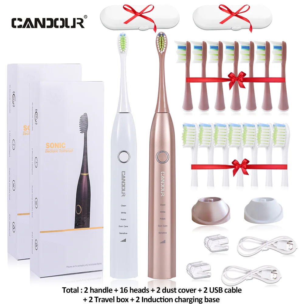 Ультразвуковая электрическая зубная щетка candour cd5168 - Фотография_6