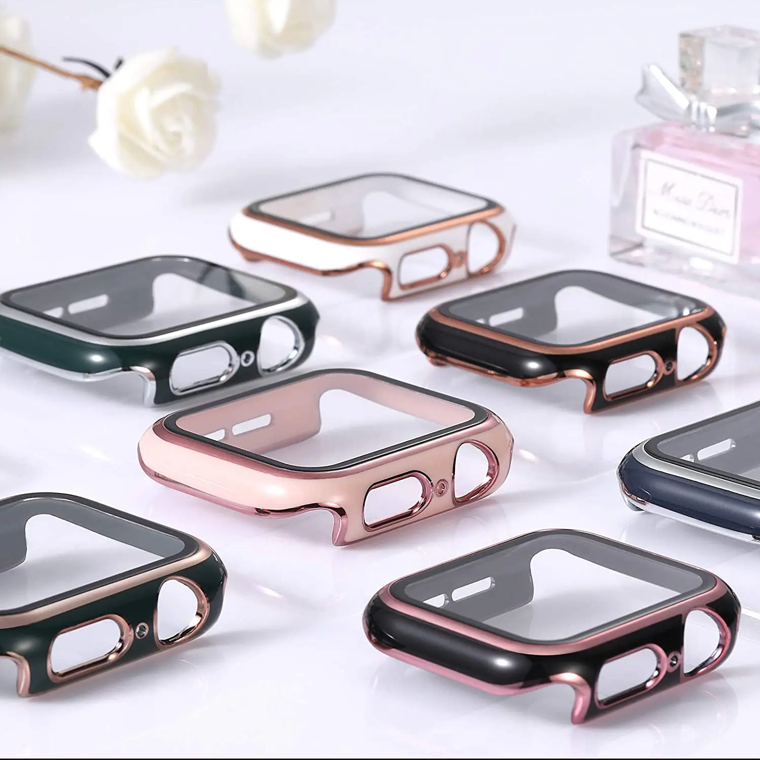 Стекло и крышка для apple watch 9 8 7 6 se 3 4 5 - Фотография_6
