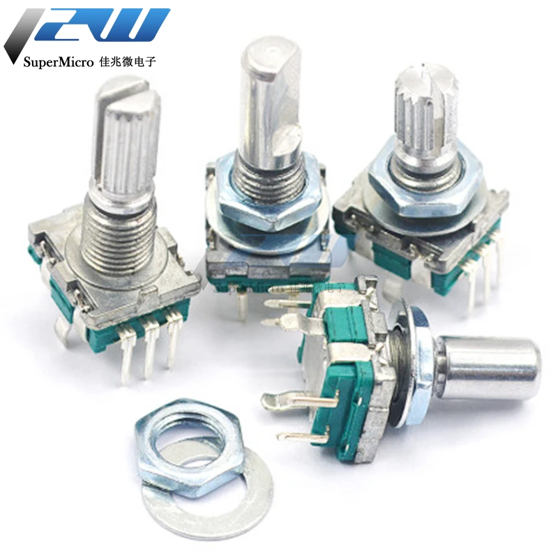 20-позиционный поворотный энкодер на 360 градусов ec11 с кнопкой - Фотография_3