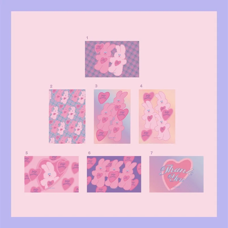 Корейский ins pink love rabbit - Фотография_4