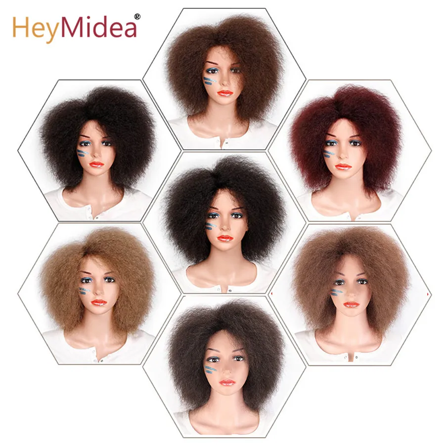 Афро кудрявые вьющиеся парики для - Фотография_5