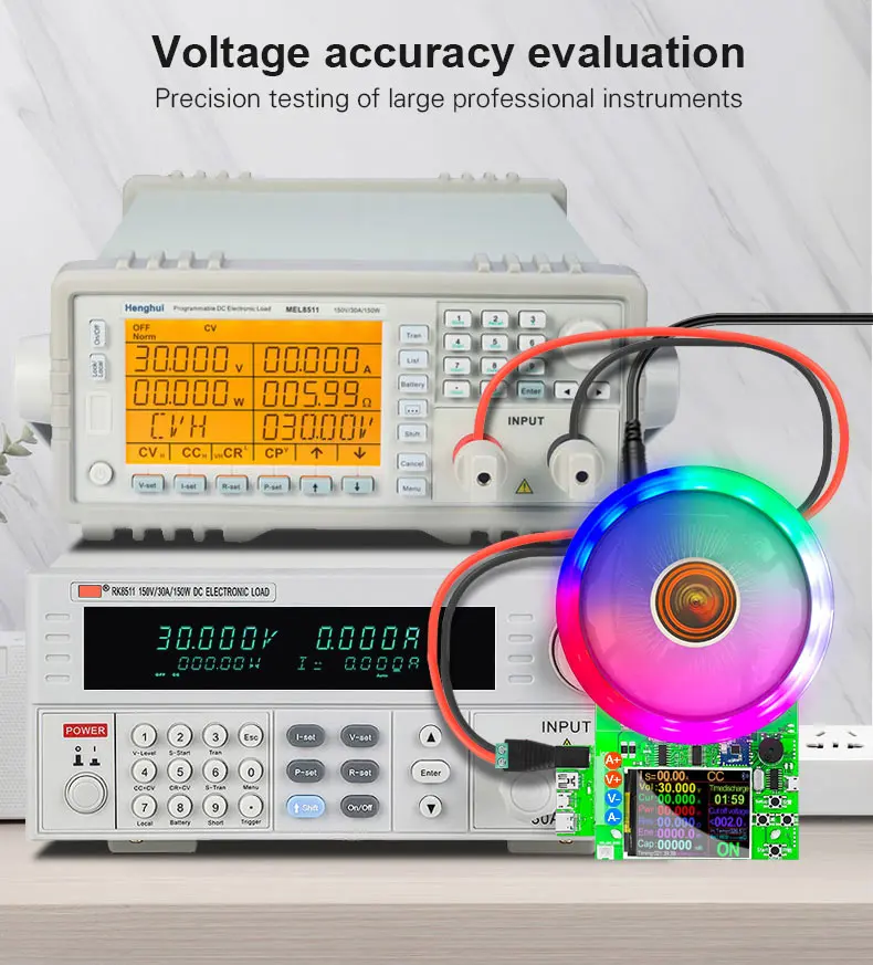 Цвет 2,4 "dc usb-тестер электронная - Фотография_6