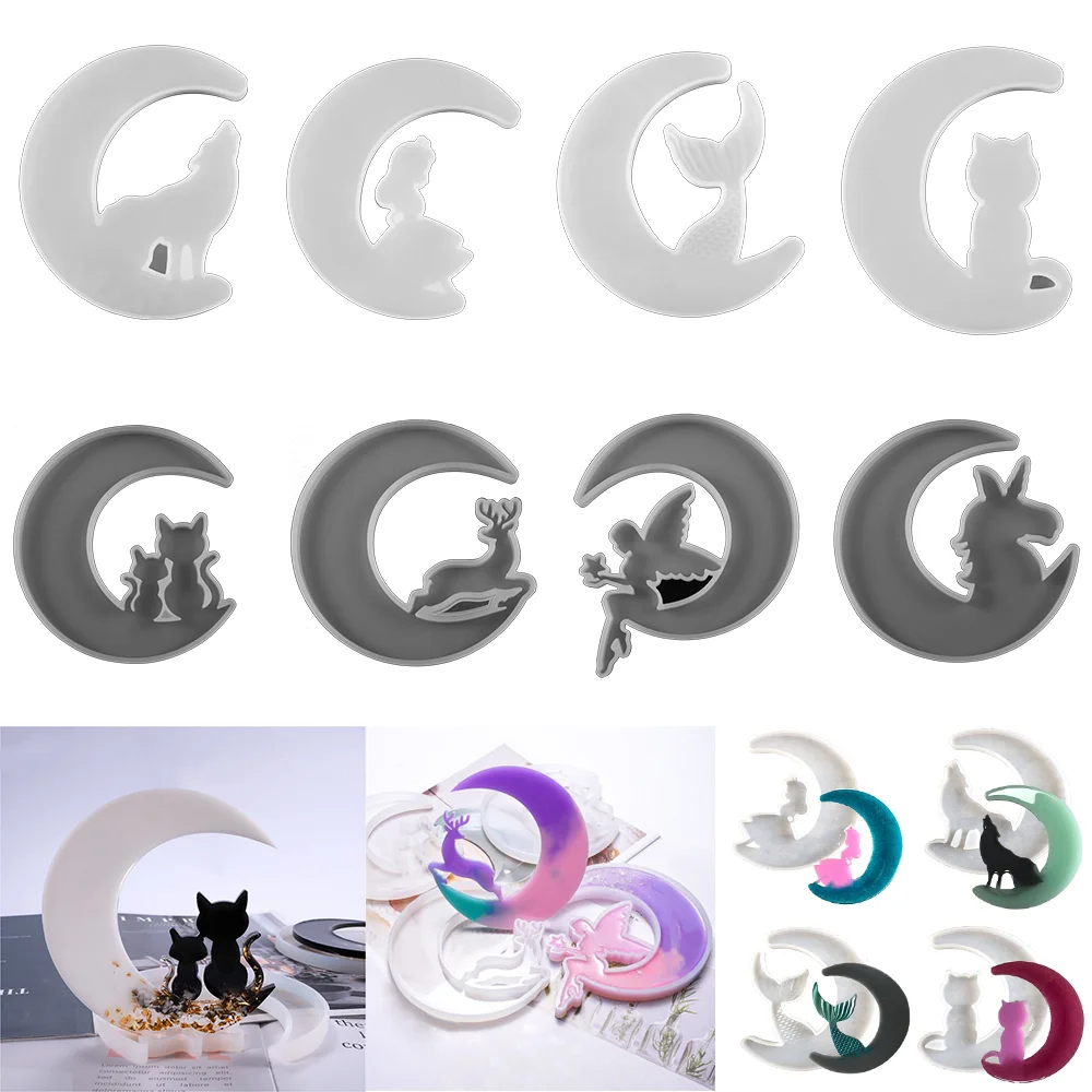 Форма для смолы smiley moon