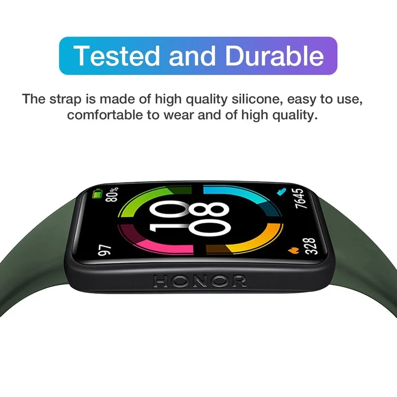Мягкий силиконовый спортивный ремешок для huawei band 6 - Фотография_2