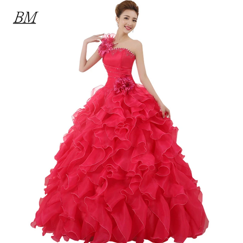 Новое платье quinceanera на одно плечо bm