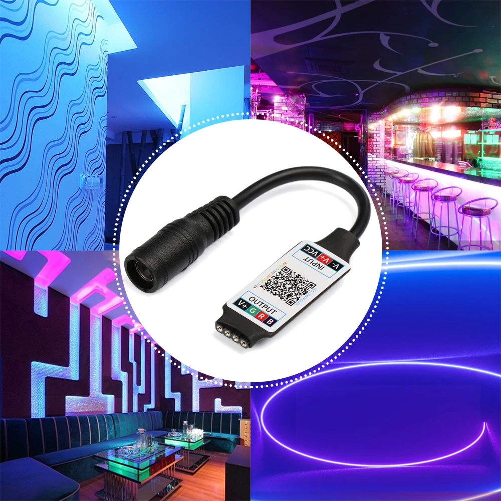 Мини светодиодная лента управления светильник bluetooth rgb - Фотография_3