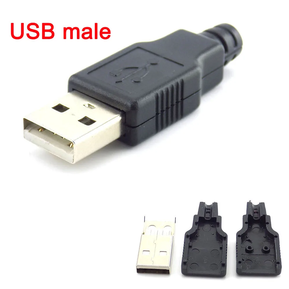 4 pin usb 2,0 тип а штекерный разъем